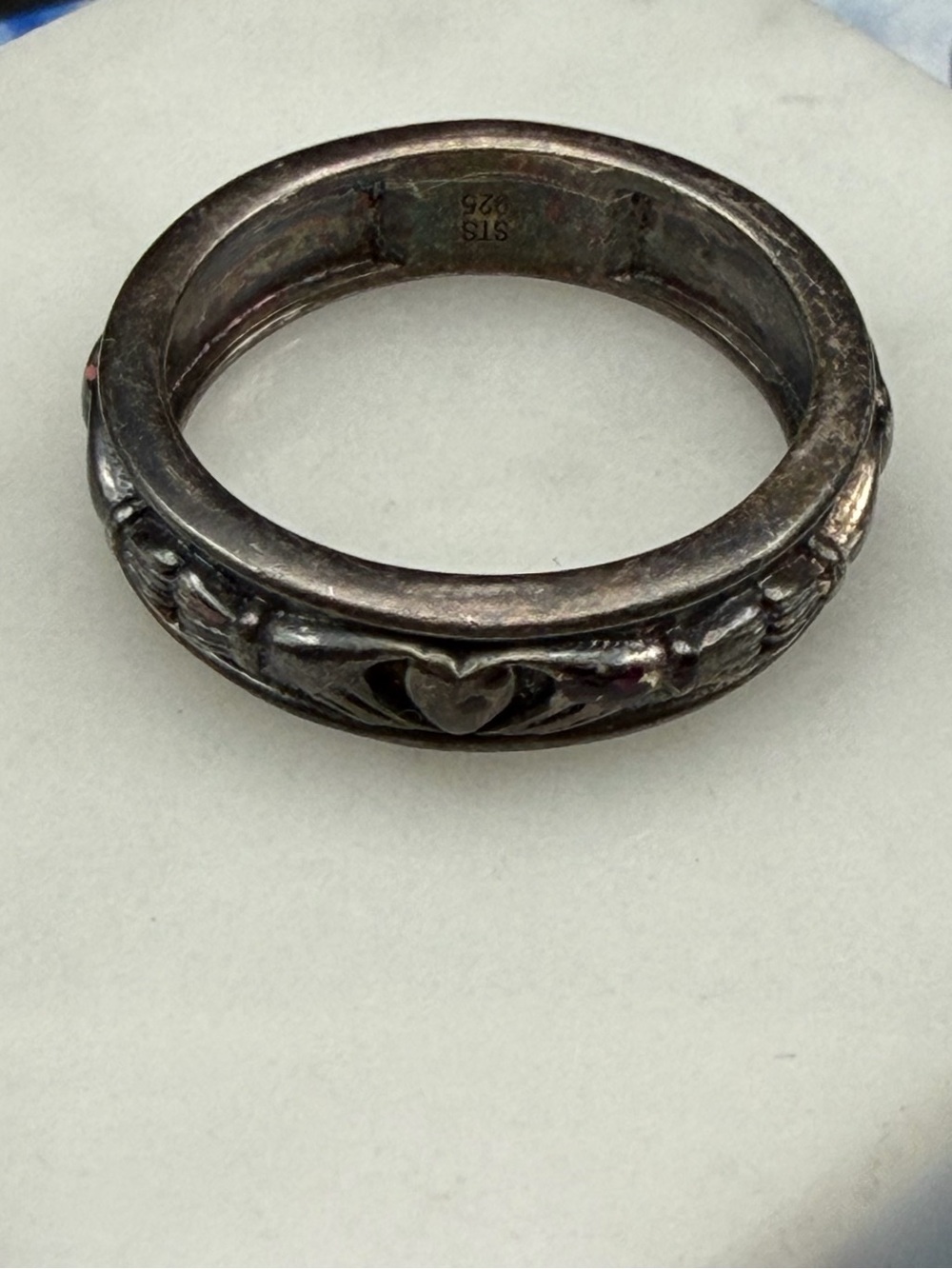 Claddagh STS 925 band Ring #725 size 8